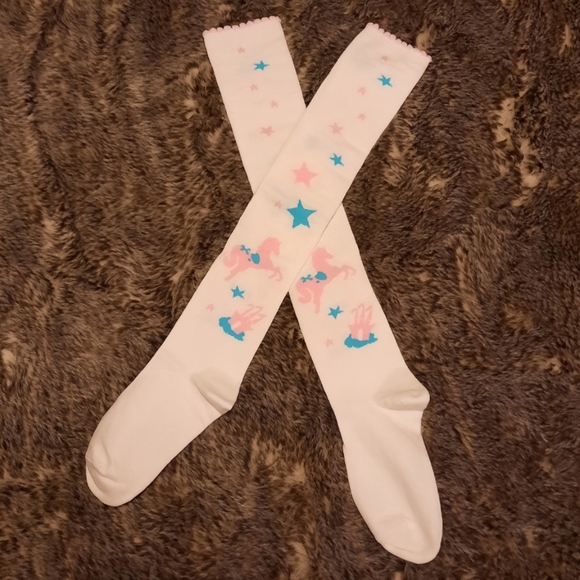 Unicorn Over the Knee Stockings - Picture 7 of 8